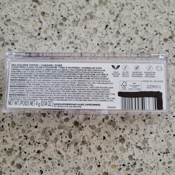 NEW COVERGIRL Clean Color GOLDEN TOFFEE 262 Neutral Quad EyeShadow Pallete - Picture 3 of 8